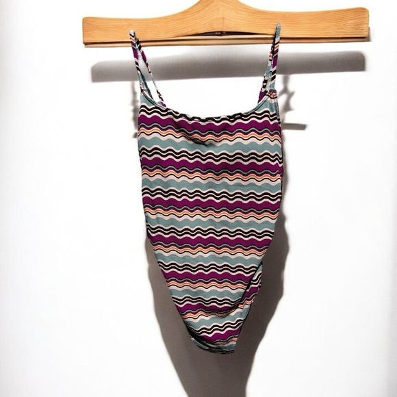 🌻NEW w.tag Roxy Flowy Mood One Piece Swimsuit Size Large - Picture 3 of 13